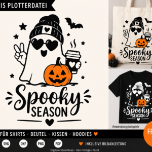 Spooky Season – kostenlose Halloween-Plotterdatei